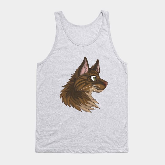 Light Brown Maine Coon Tank Top by Bamsdrawz